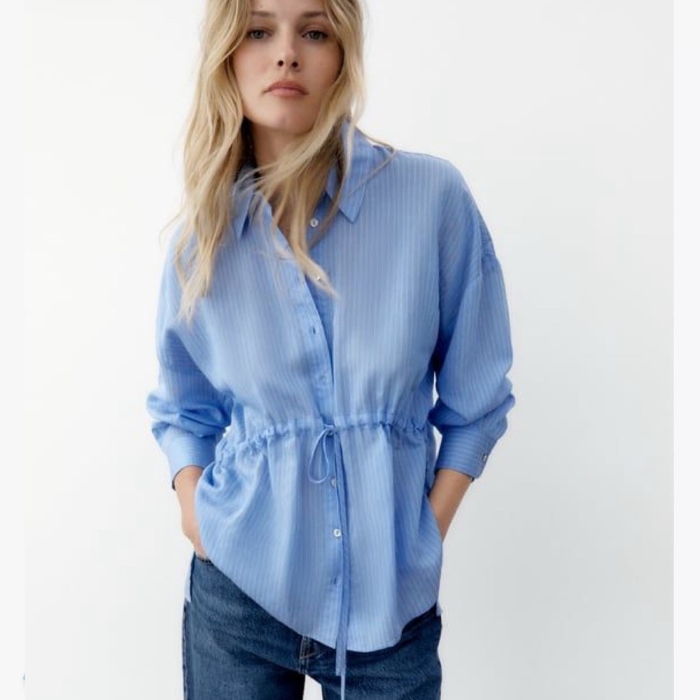 Zara poplin shirt